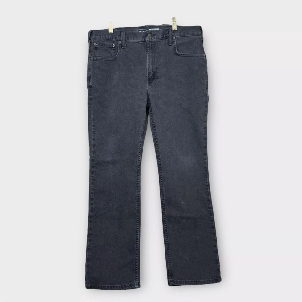 Carhartt BD2804-M Relaxed Fit Rugged Flex Men's 36x30 Denim Black Jeans 5 Pocket